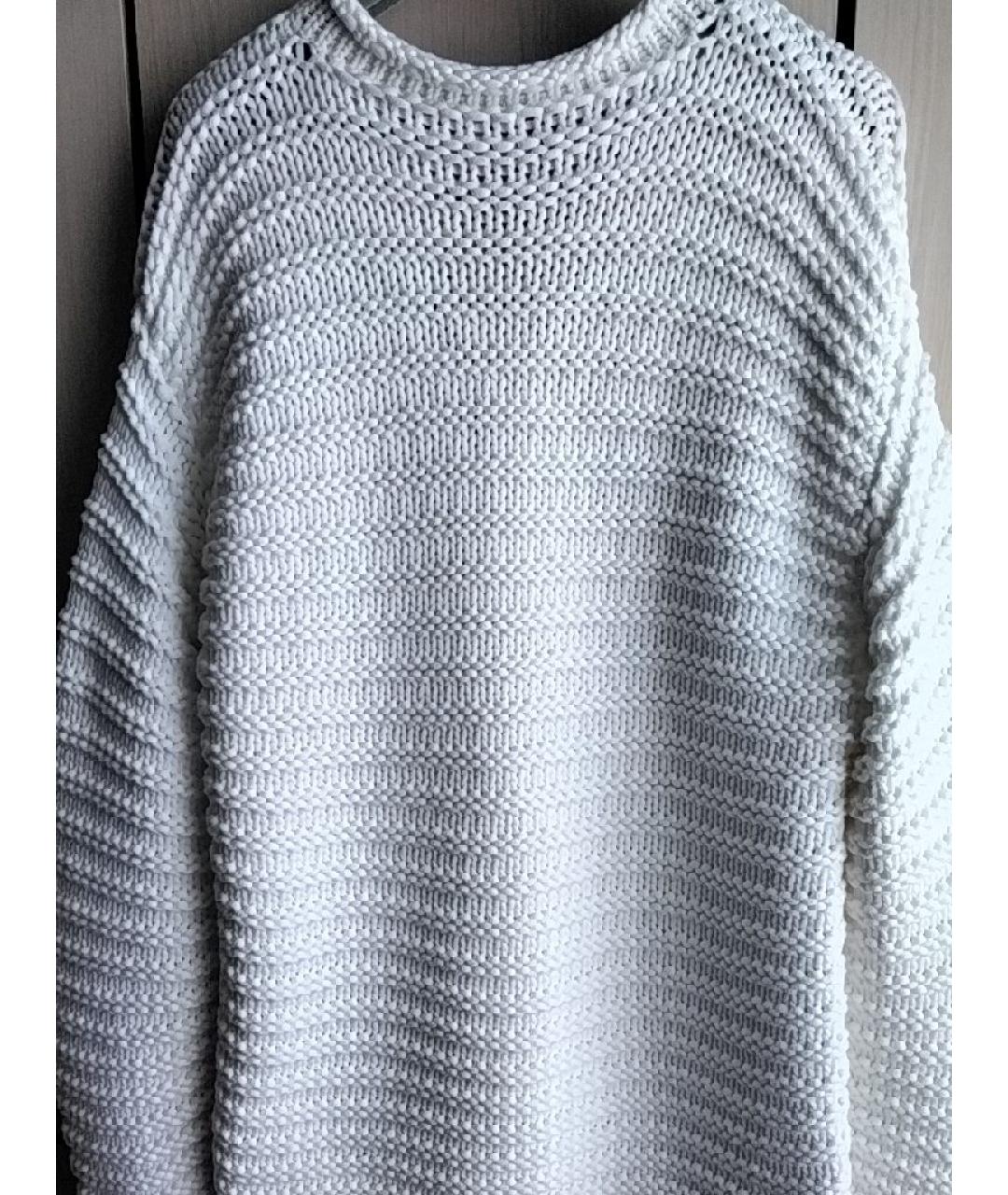 HERMES PRE-OWNED Белый хлопковый джемпер / свитер, фото 2