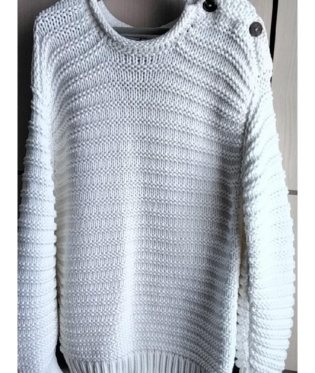 HERMES Белый хлопковый джемпер / свитер, фото 7