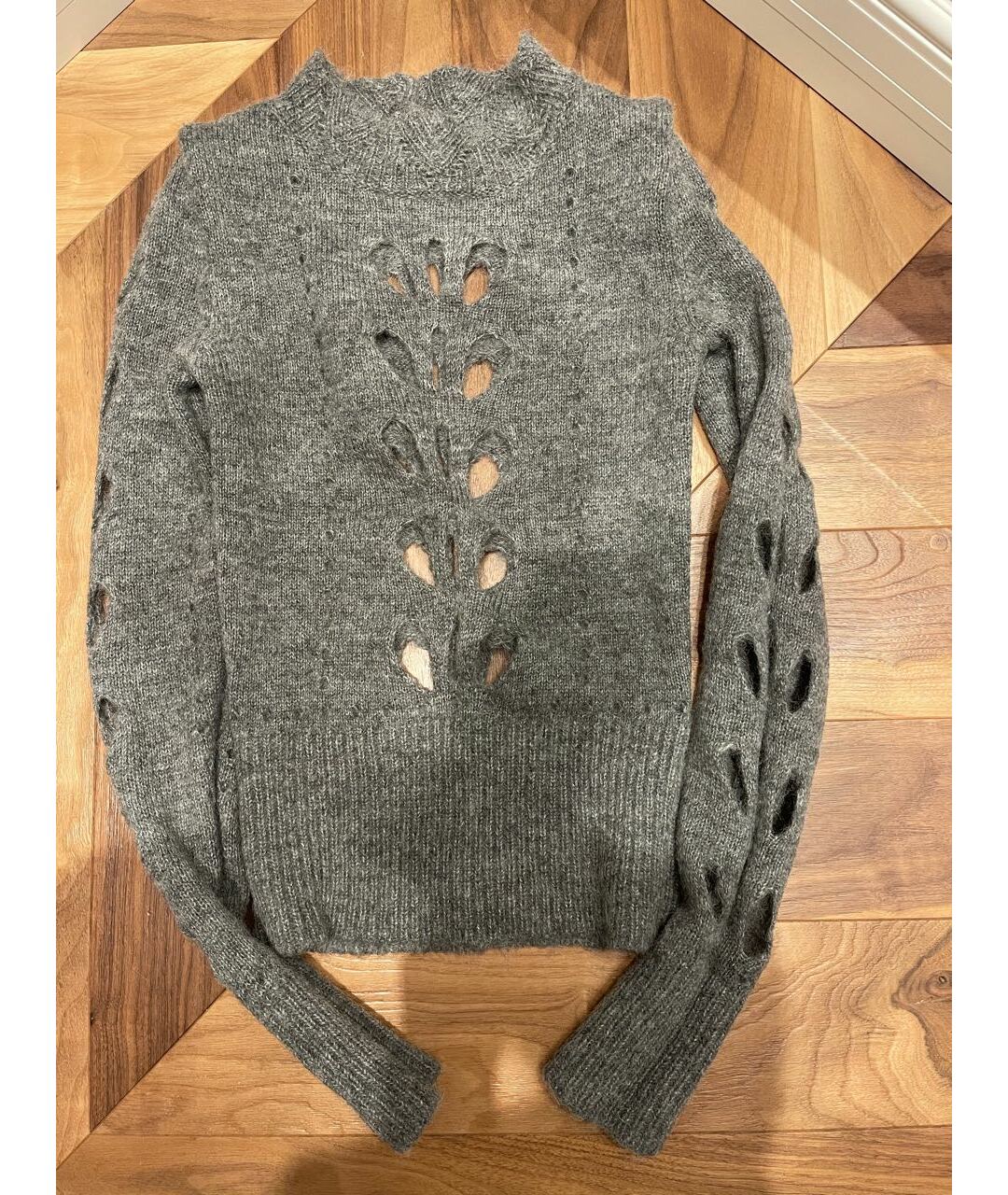 ISABEL MARANT Серый шерстяной джемпер / свитер, фото 6