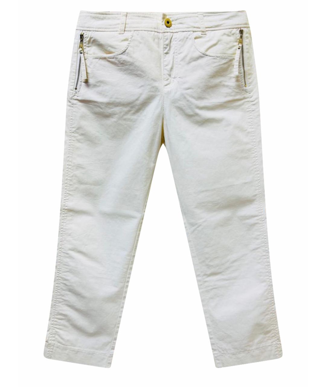 HUGO BOSS Бежевые хлопко-эластановые брюки узкие, фото 1