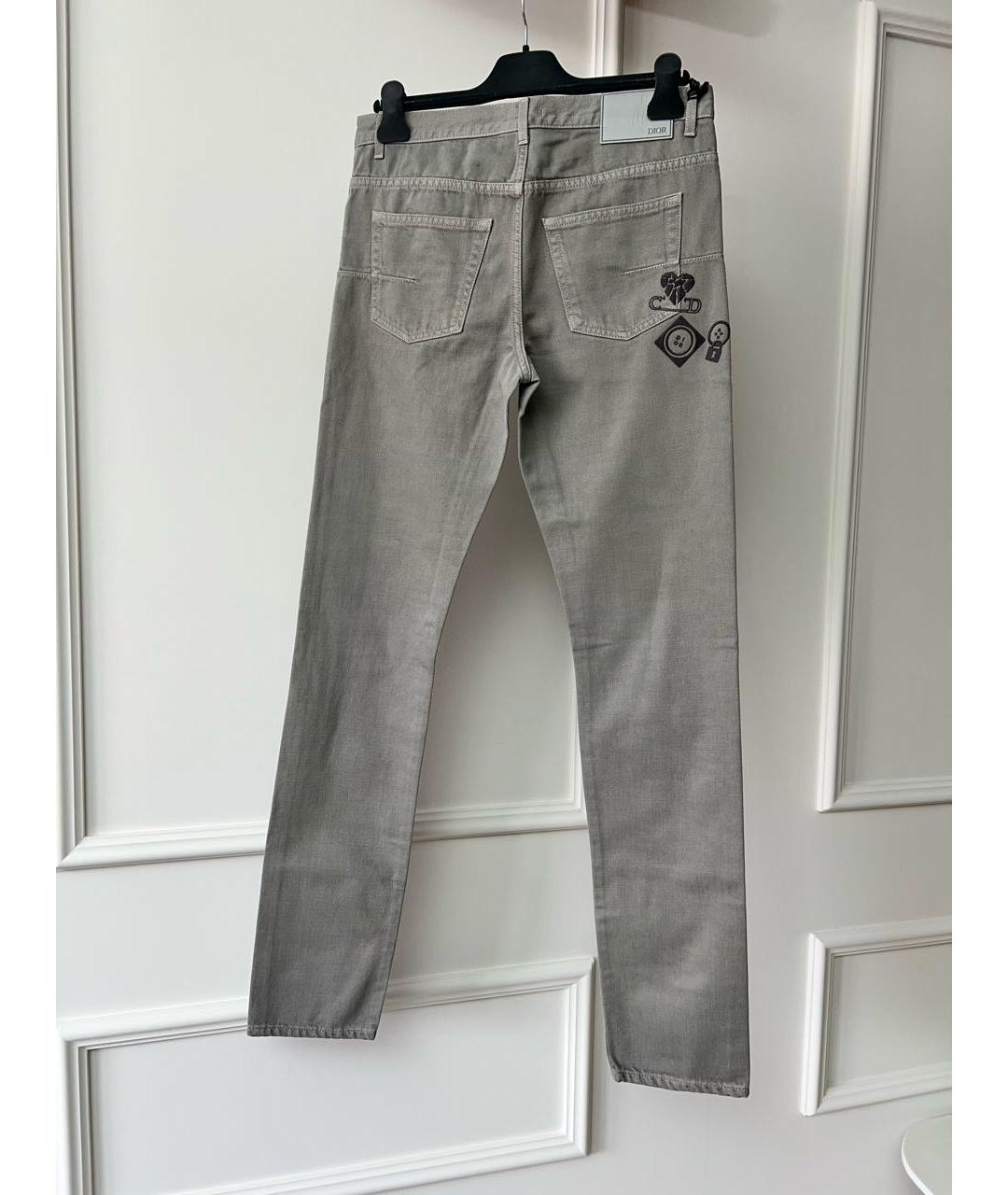 CHRISTIAN DIOR PRE-OWNED Серые прямые джинсы, фото 2