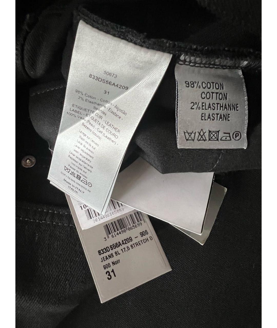 CHRISTIAN DIOR PRE-OWNED Черные прямые джинсы, фото 4