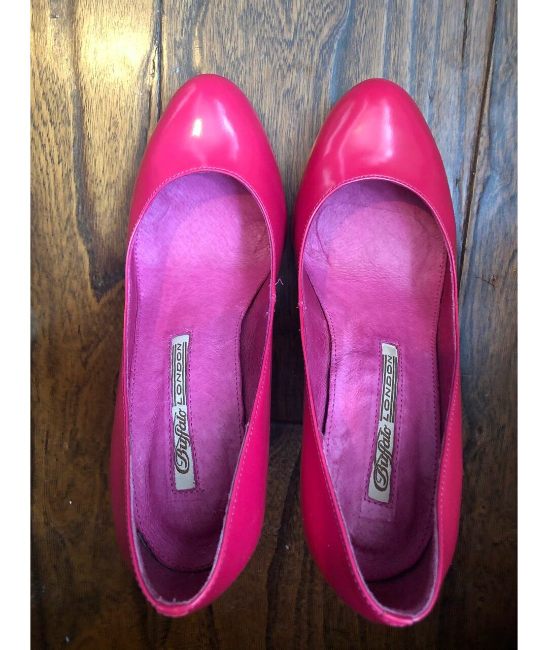 BUFFALO Розовые кожаные туфли, фото 3