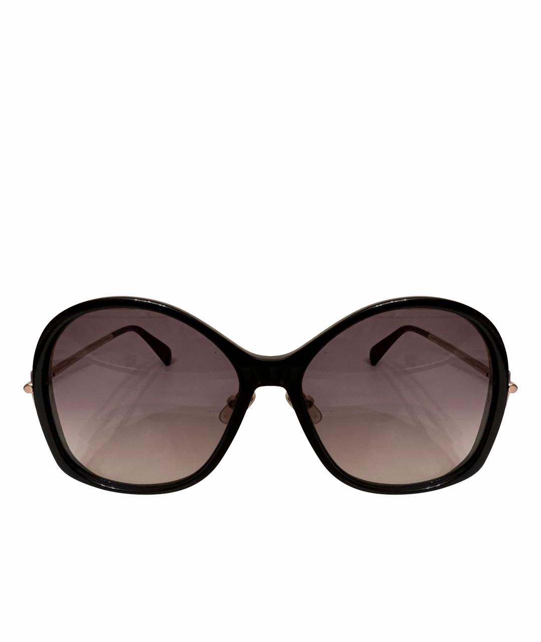 MAX MARA Черные пластиковые солнцезащитные очки, фото 1