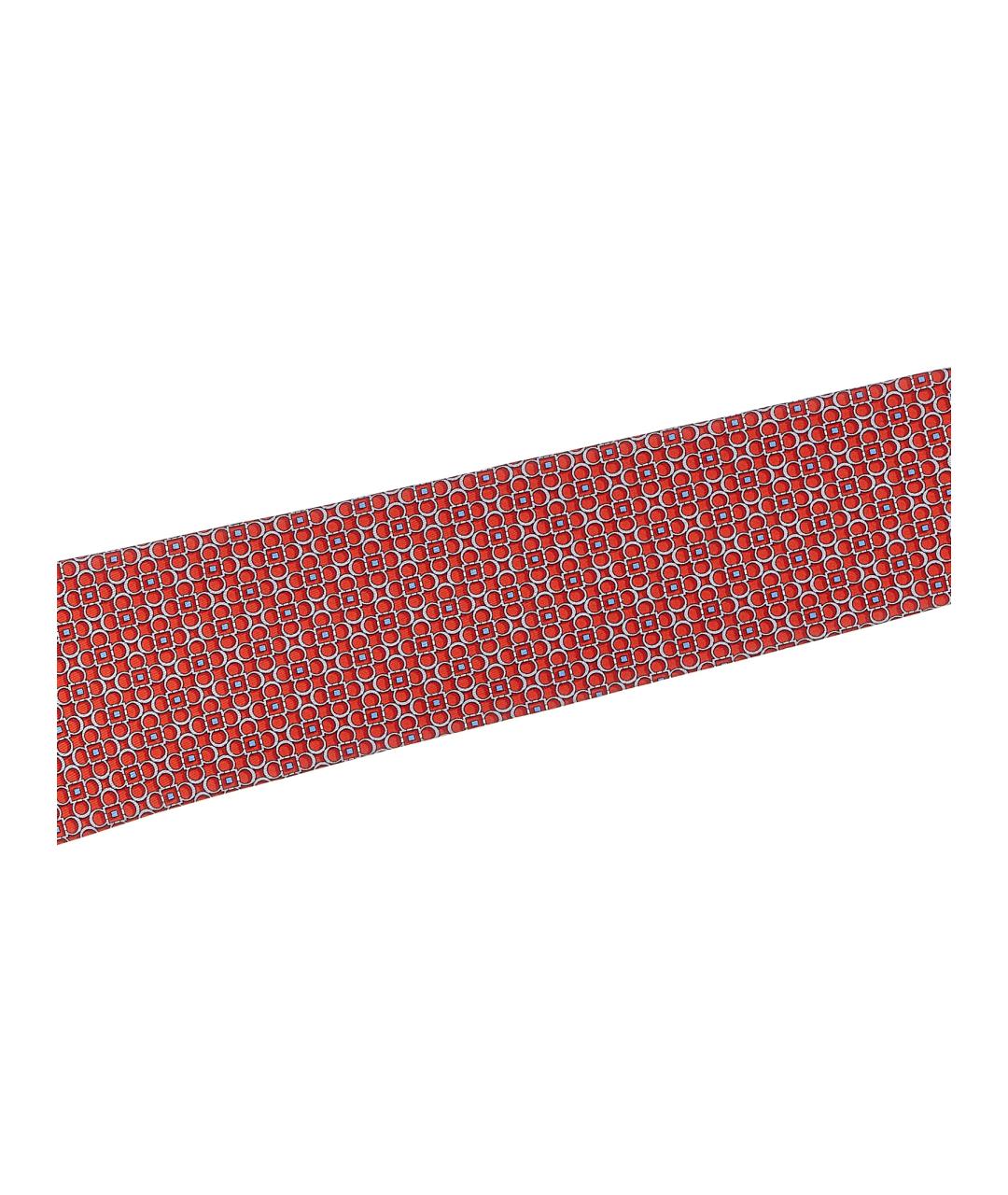 SALVATORE FERRAGAMO Красный шелковый галстук, фото 3