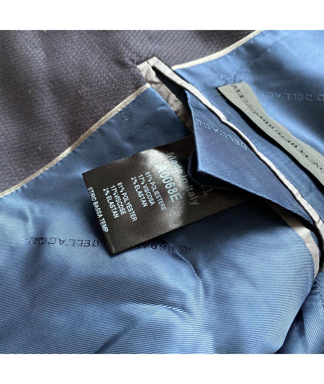 ALESSANDRO DELL'ACQUA Темно-синий пиджак, фото 8