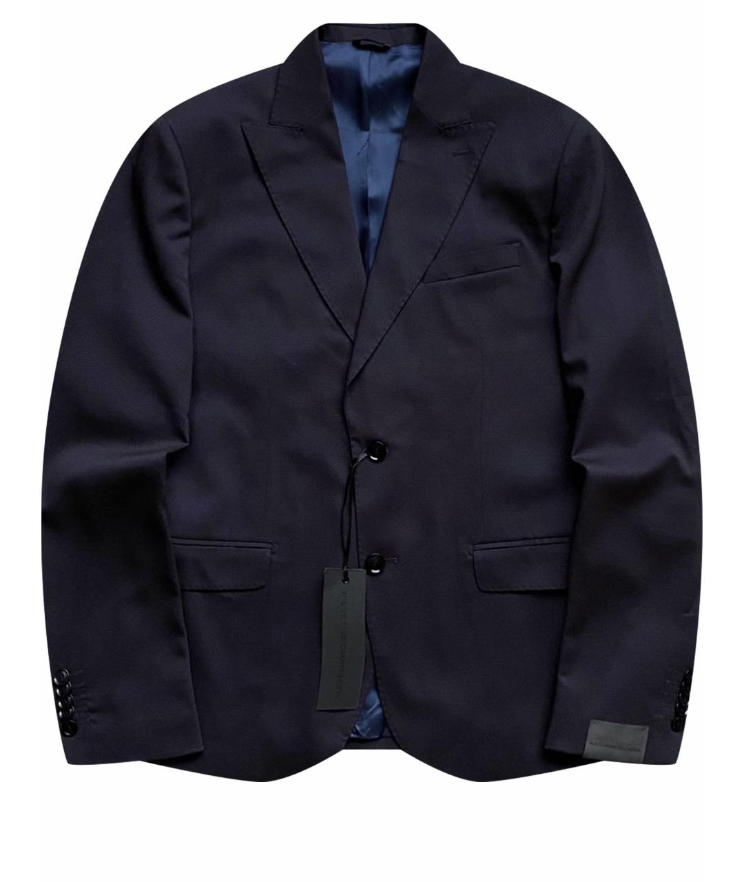 ALESSANDRO DELL'ACQUA Темно-синий пиджак, фото 1