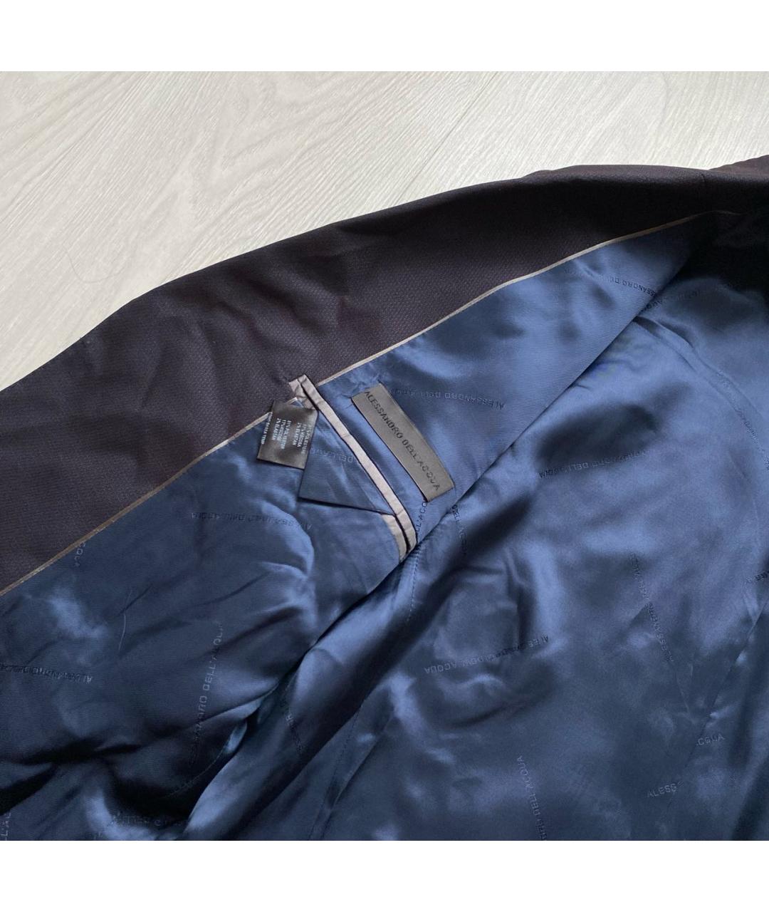 ALESSANDRO DELL'ACQUA Темно-синий пиджак, фото 7
