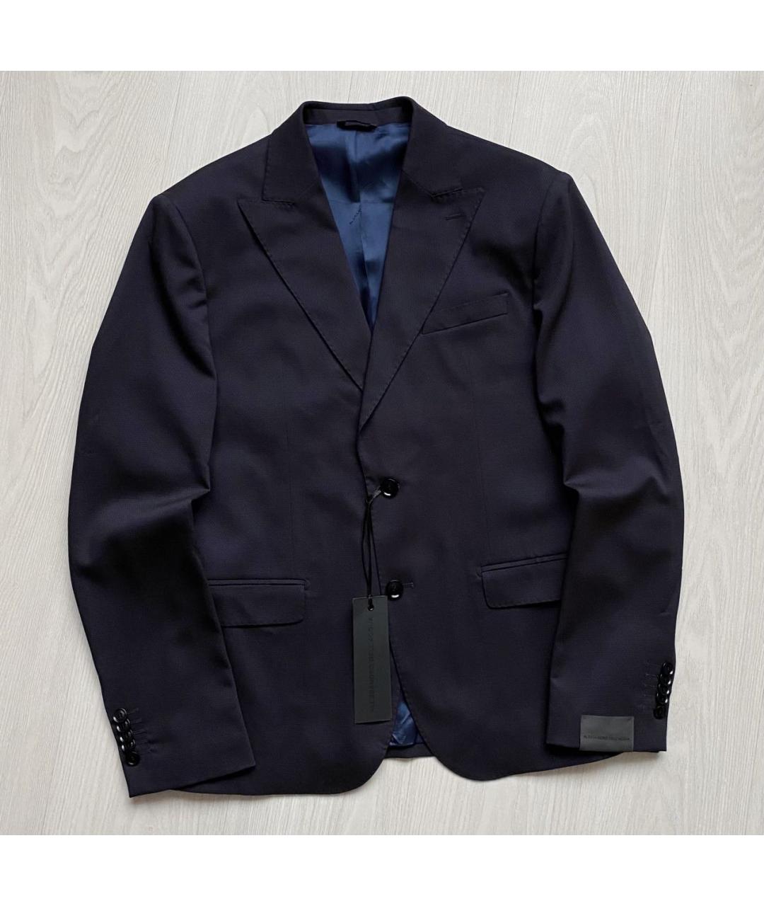 ALESSANDRO DELL'ACQUA Темно-синий пиджак, фото 9
