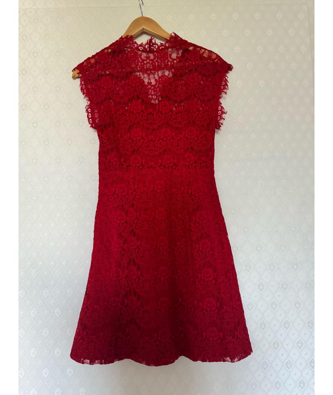 Claudie Pierlot Красное полиэстеровое коктейльное платье, фото 2