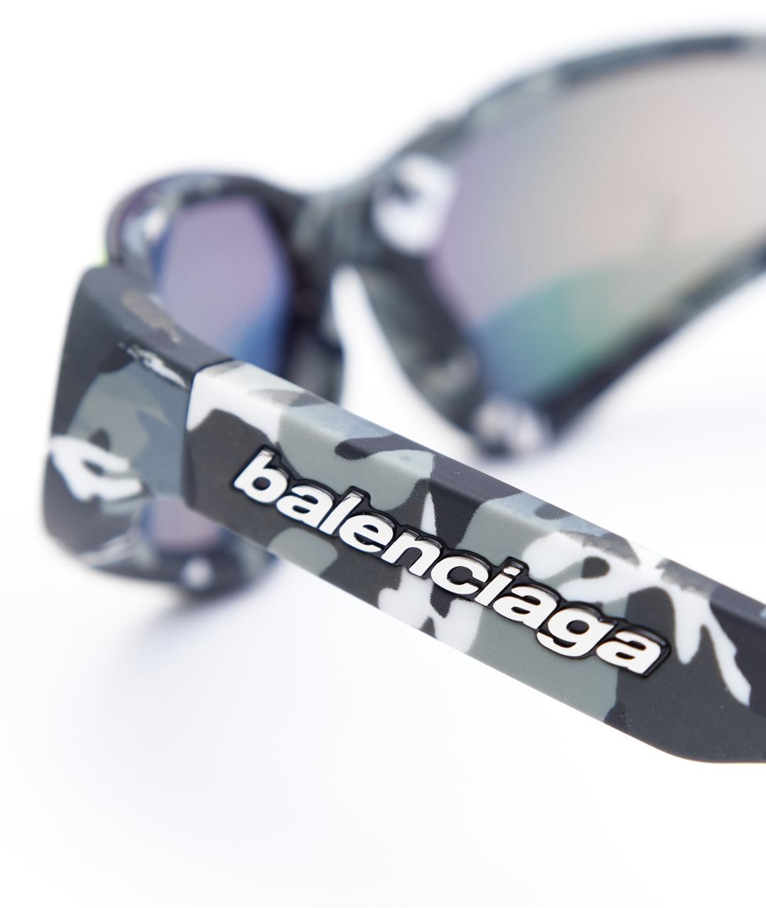 BALENCIAGA Серые пластиковые солнцезащитные очки, фото 4
