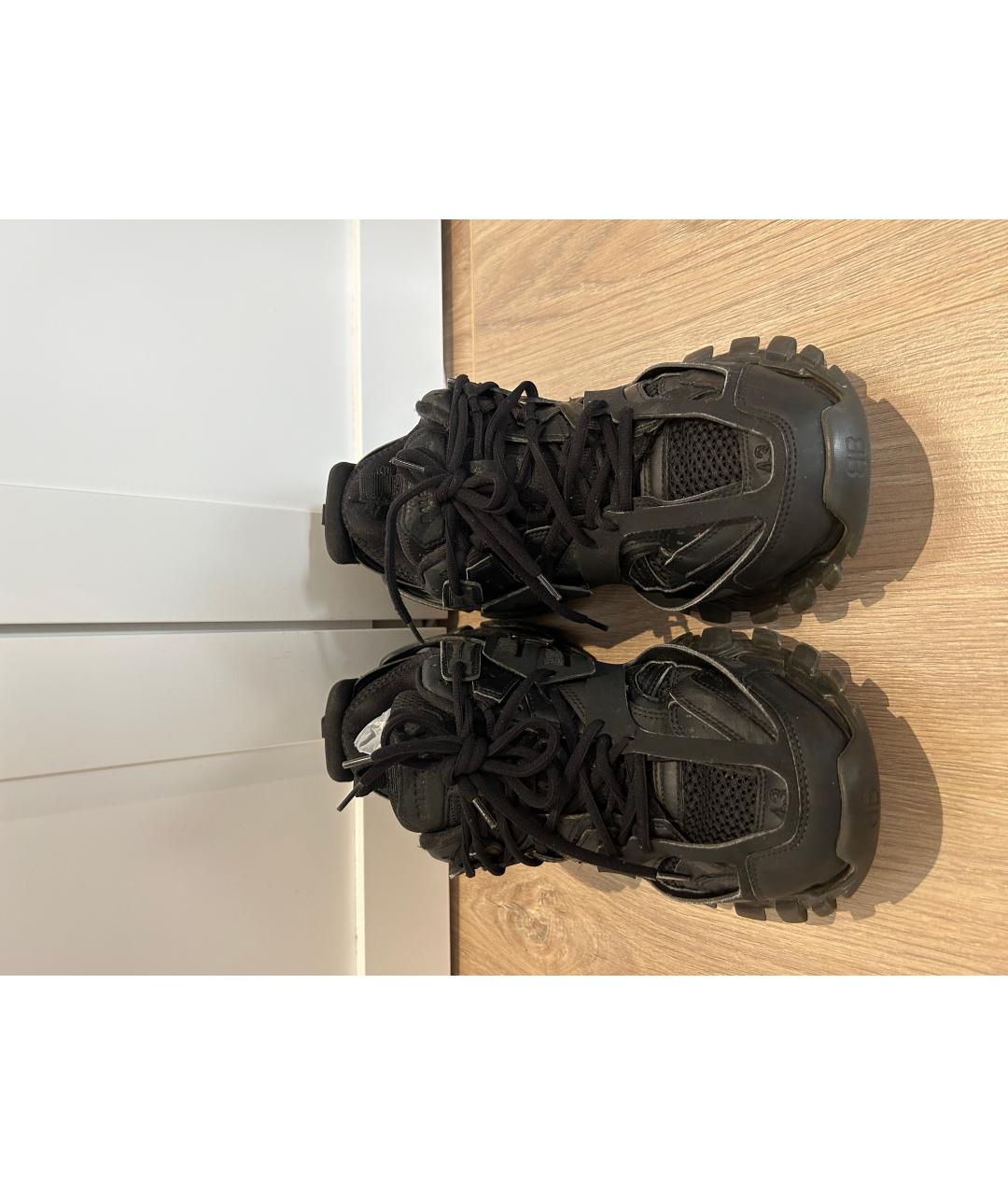BALENCIAGA Черные низкие кроссовки / кеды, фото 2