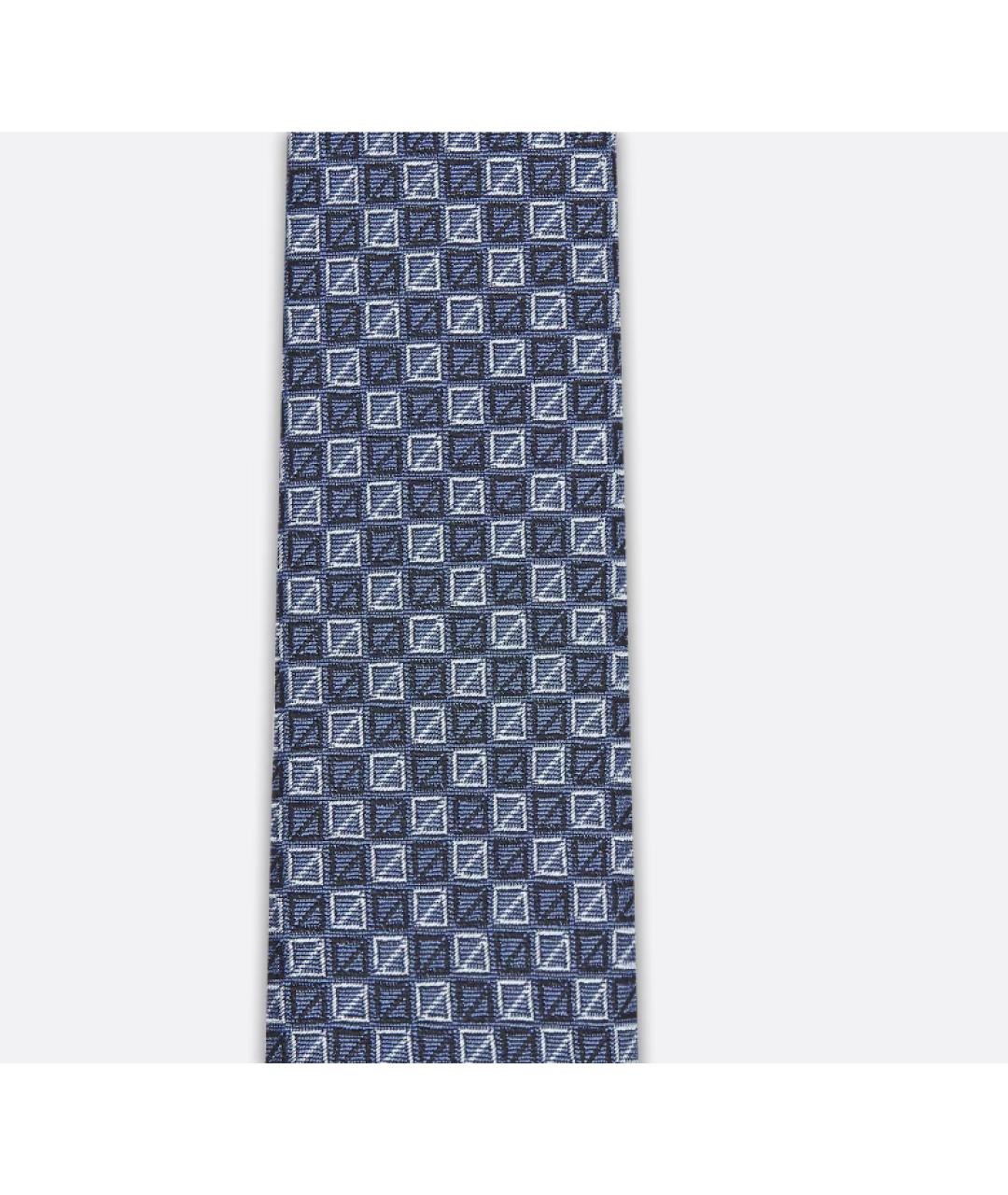 CHRISTIAN DIOR PRE-OWNED Темно-синий шелковый галстук, фото 2