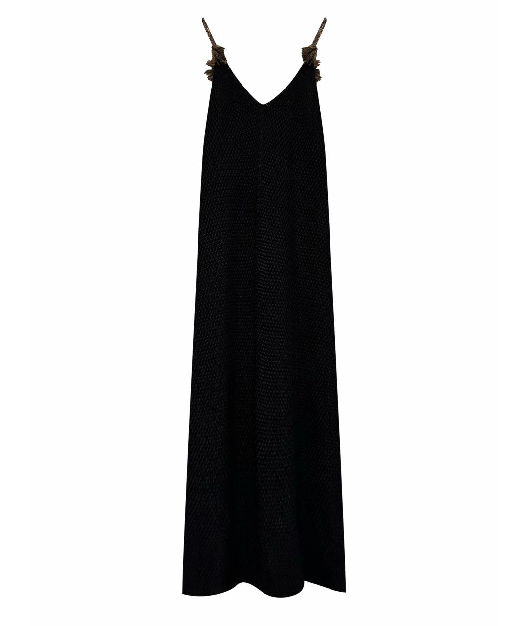 SEVENTY Черное вискозное коктейльное платье, фото 1