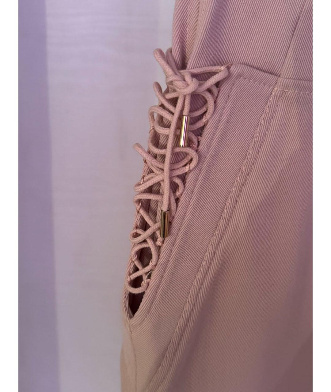 ROBERTO CAVALLI Розовая шерстяная юбка миди, фото 4