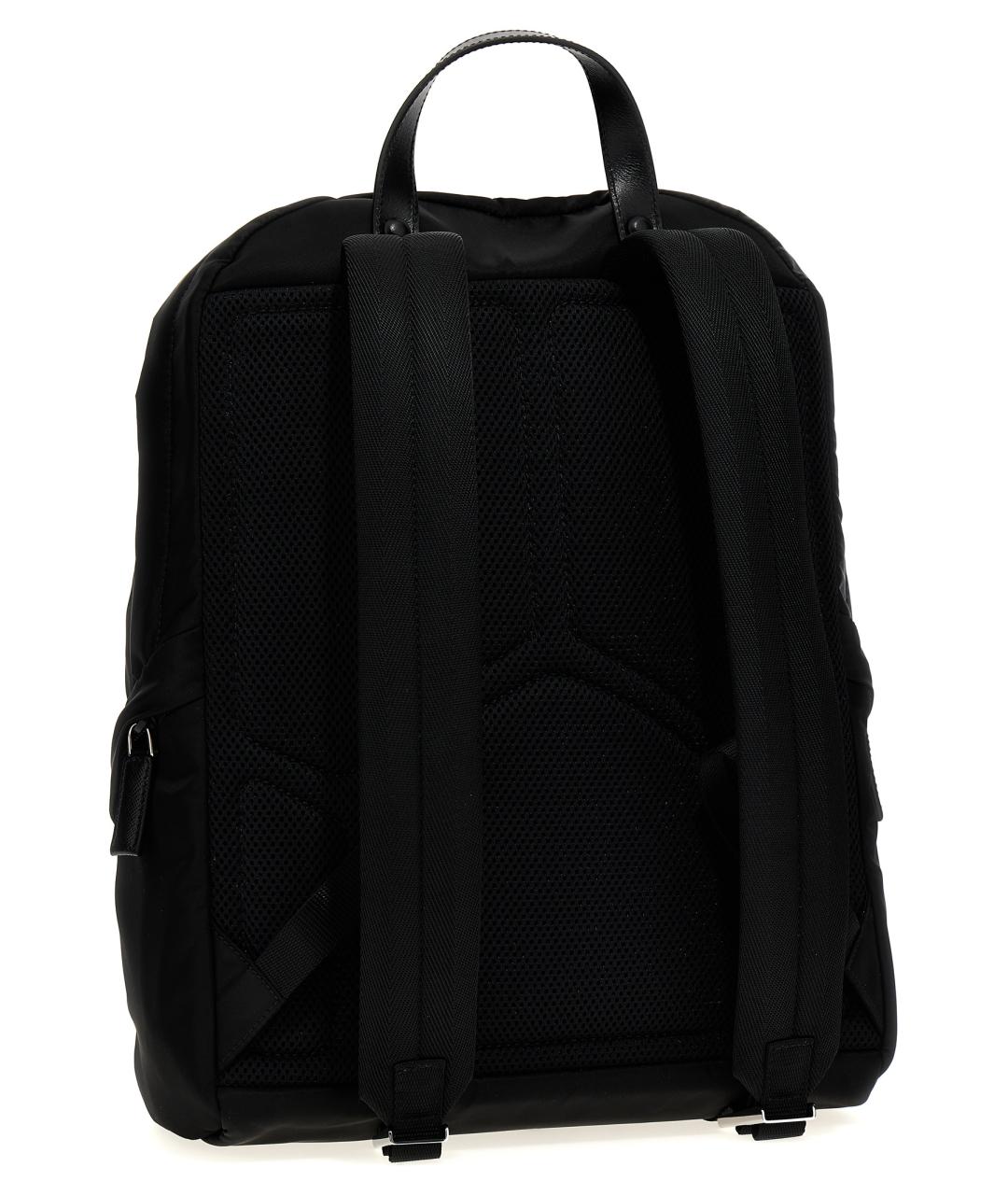 PRADA Черный синтетический рюкзак, фото 2