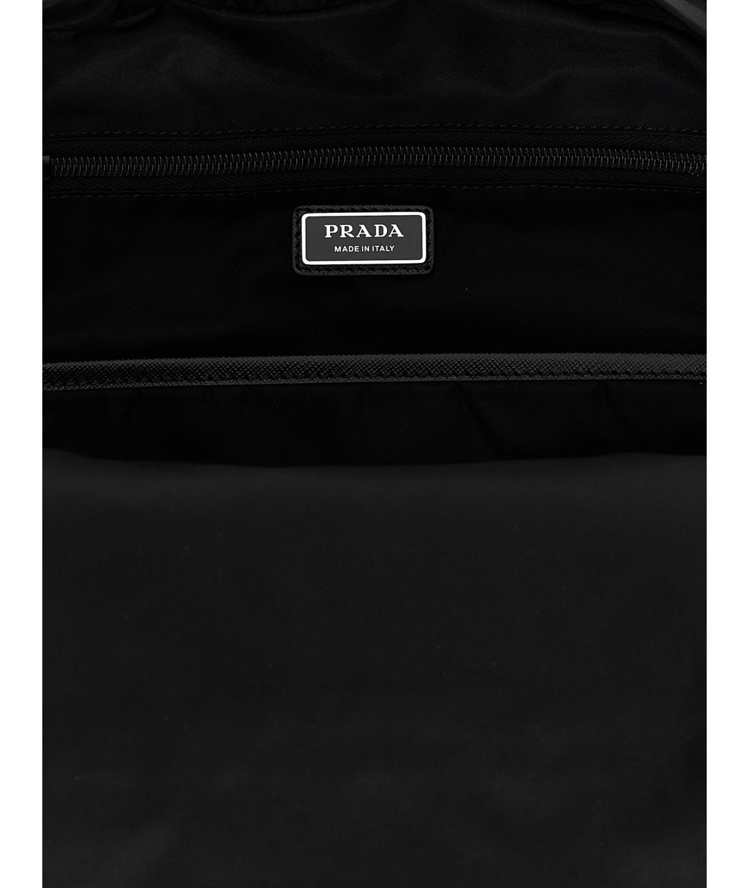 PRADA Черный синтетический рюкзак, фото 4