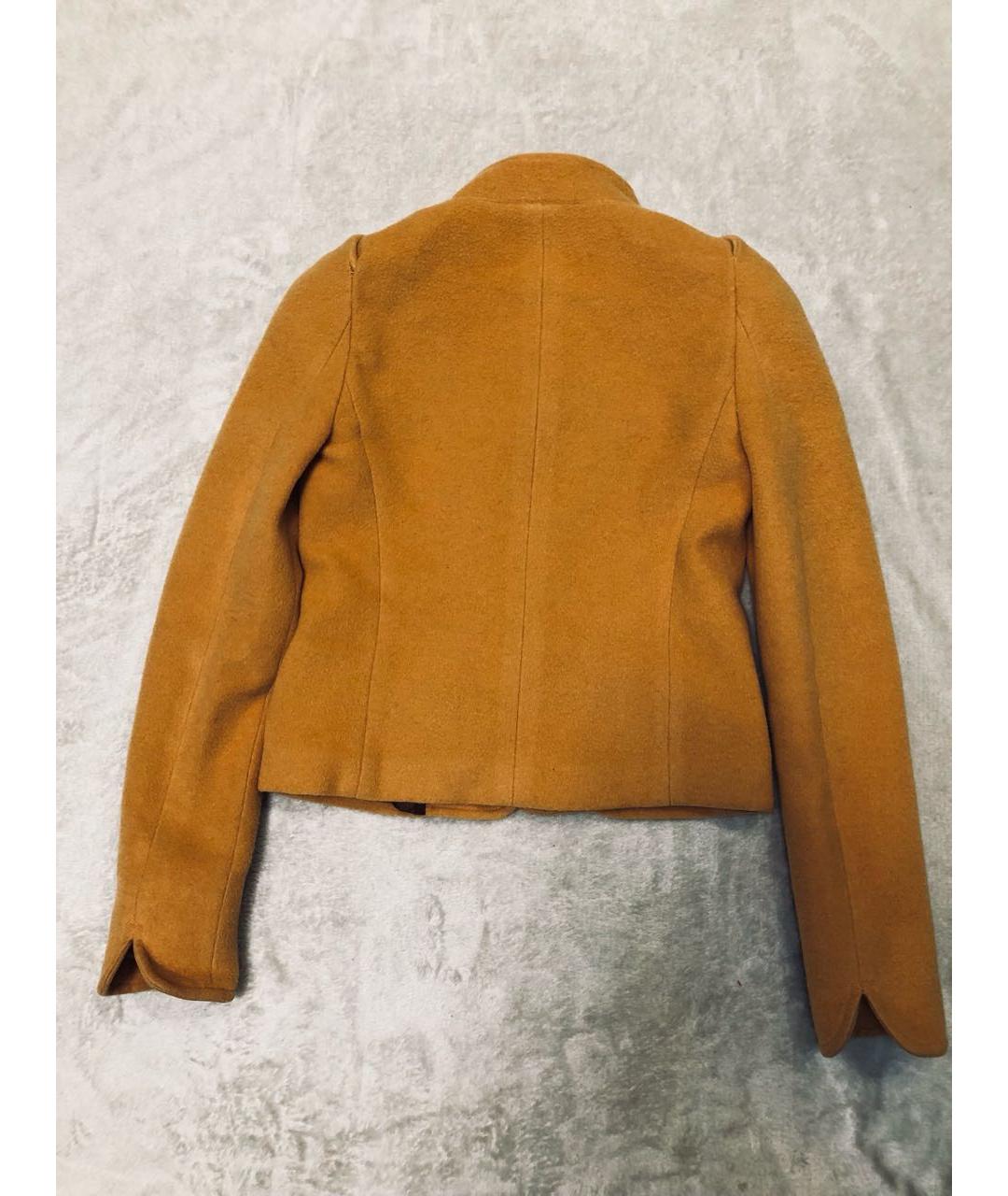 KARL LAGERFELD Желтый шерстяной жакет/пиджак, фото 2