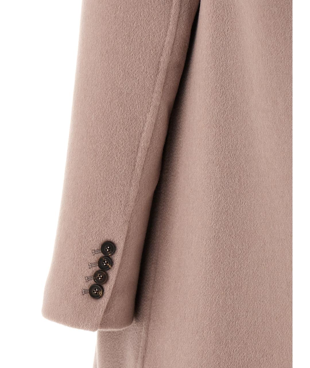 BRUNELLO CUCINELLI Розовое кашемировое пальто, фото 4