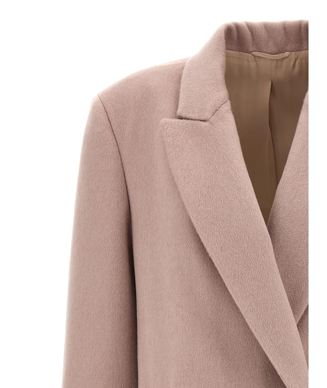 BRUNELLO CUCINELLI Розовое кашемировое пальто, фото 3