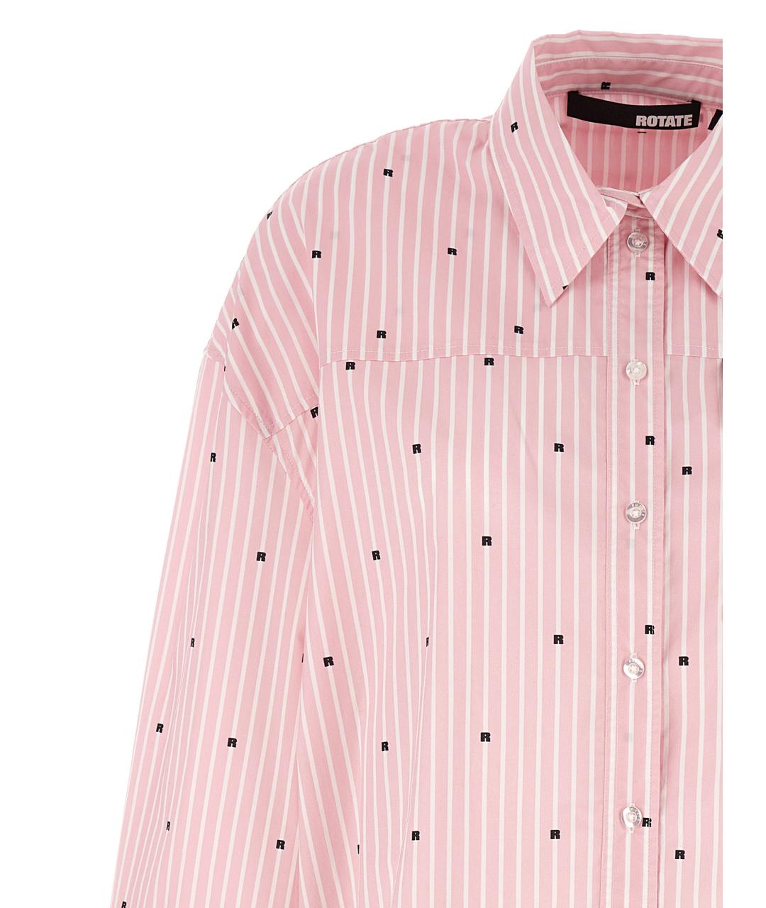 ROTATE Розовая хлопковая рубашка, фото 3