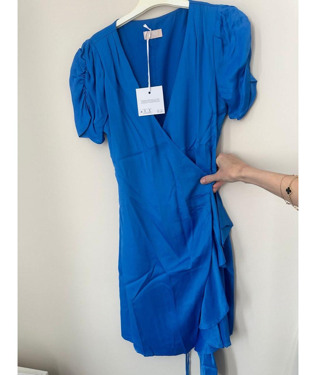 LIU JO Синее повседневное платье, фото 3