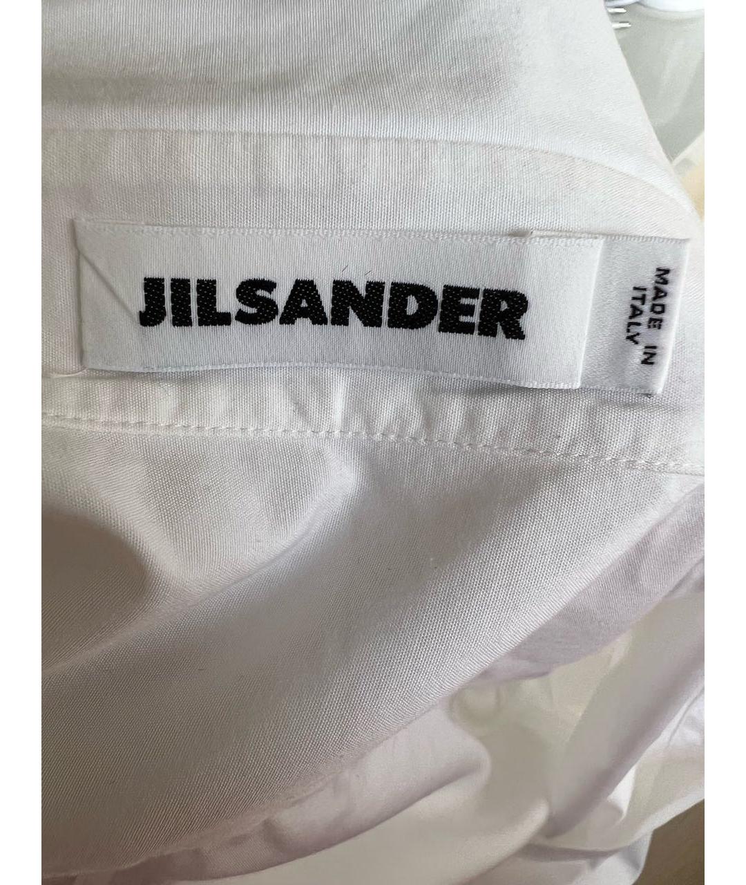 JIL SANDER Белая хлопковая рубашка, фото 3