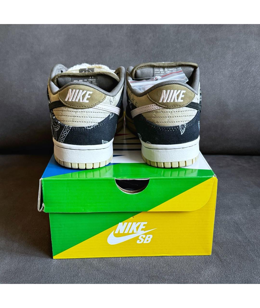 NIKE Мульти нубуковые низкие кроссовки / кеды, фото 3