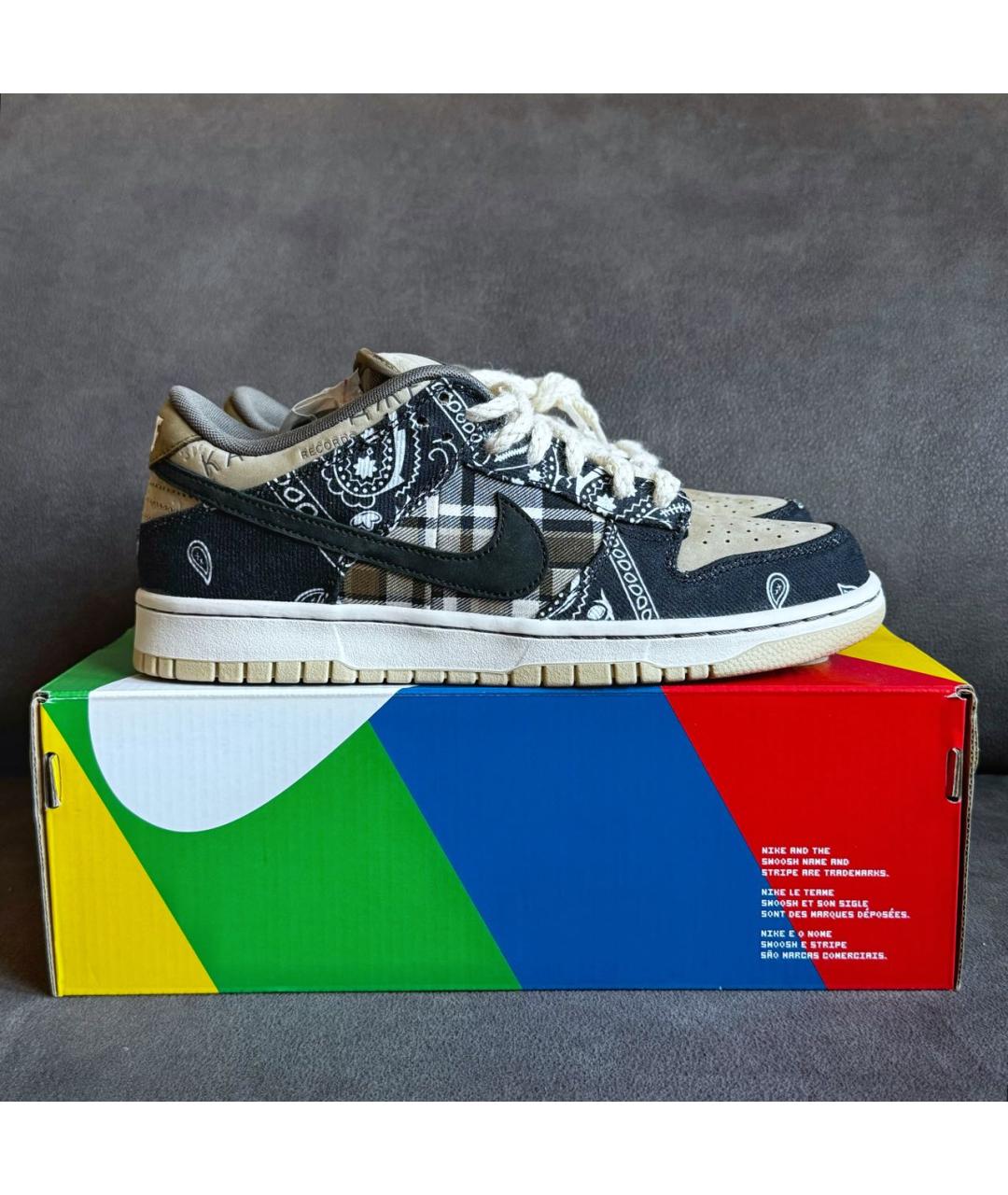 NIKE Мульти нубуковые низкие кроссовки / кеды, фото 4