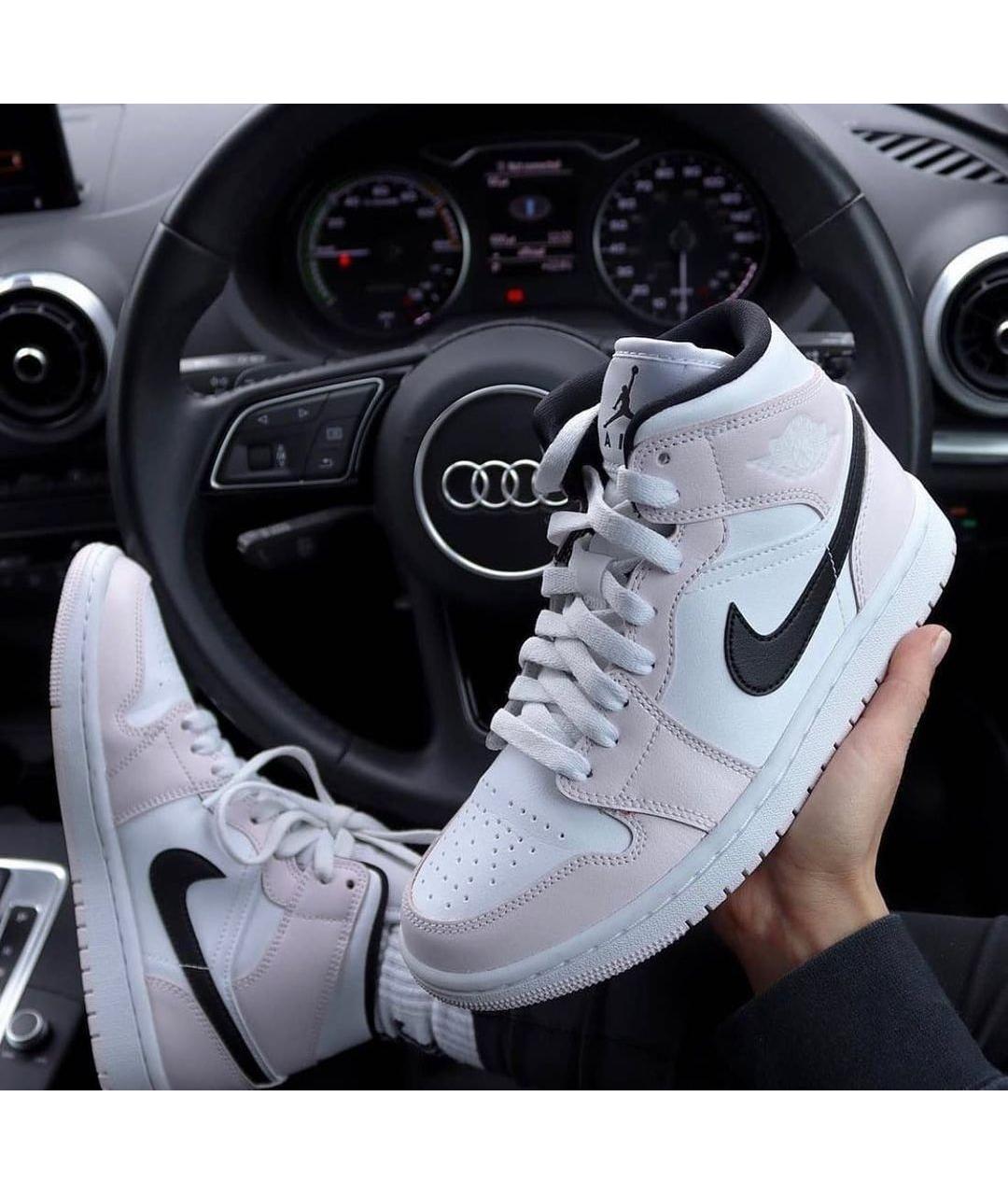 JORDAN Розовые кроссовки из искусственной кожи, фото 8