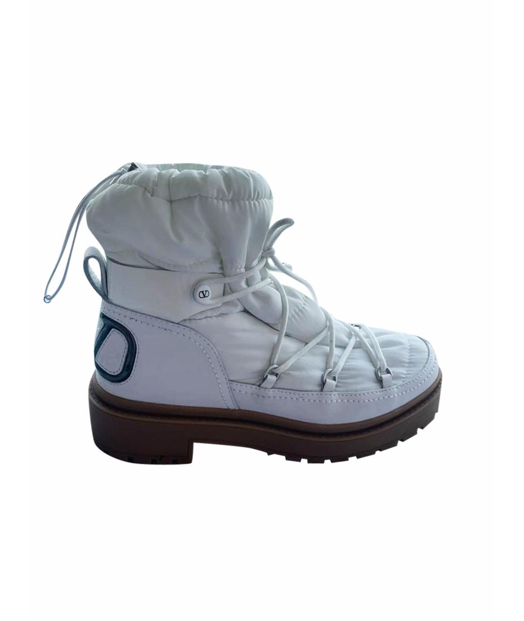 VALENTINO Белые текстильные ботинки, фото 1