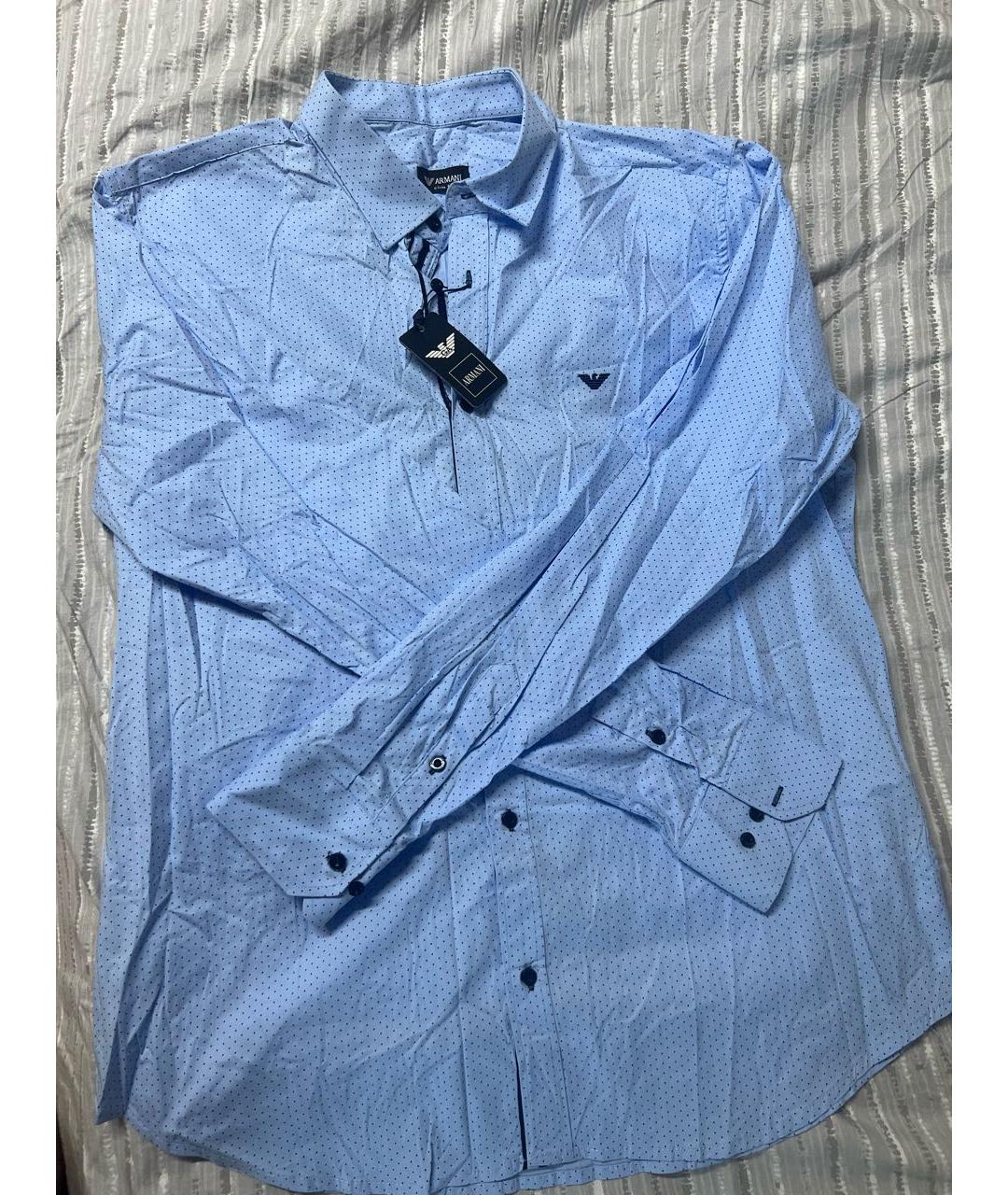 GIORGIO ARMANI Голубая классическая рубашка, фото 2