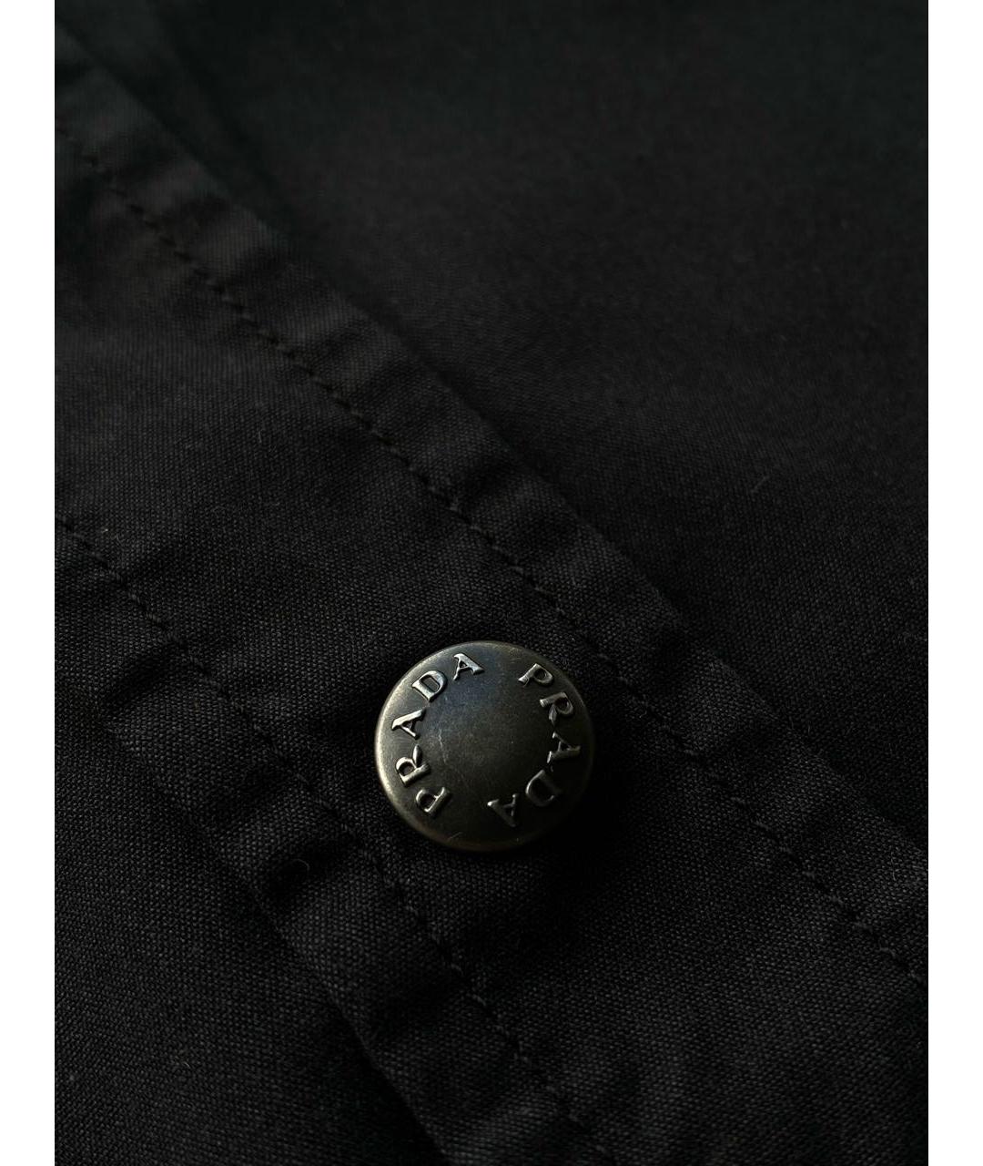 PRADA Черная хлопко-эластановая блузы, фото 3