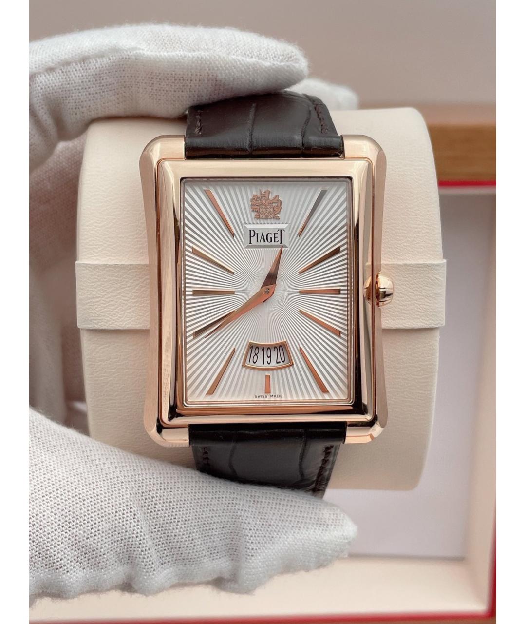 PIAGET Черные часы из розового золота, фото 8