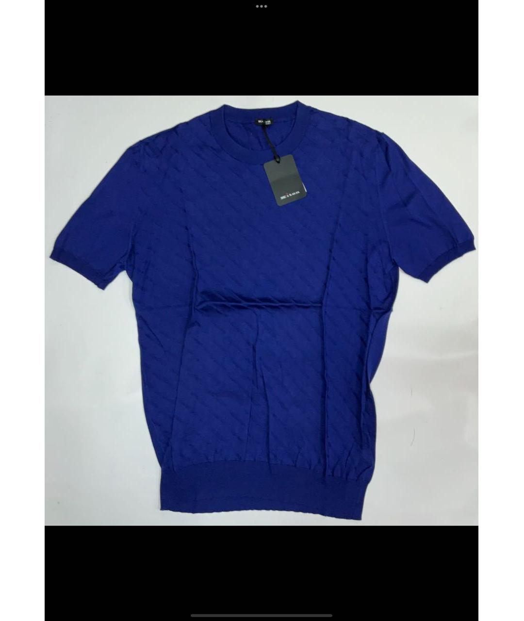 KITON Синий хлопковый джемпер / свитер, фото 6