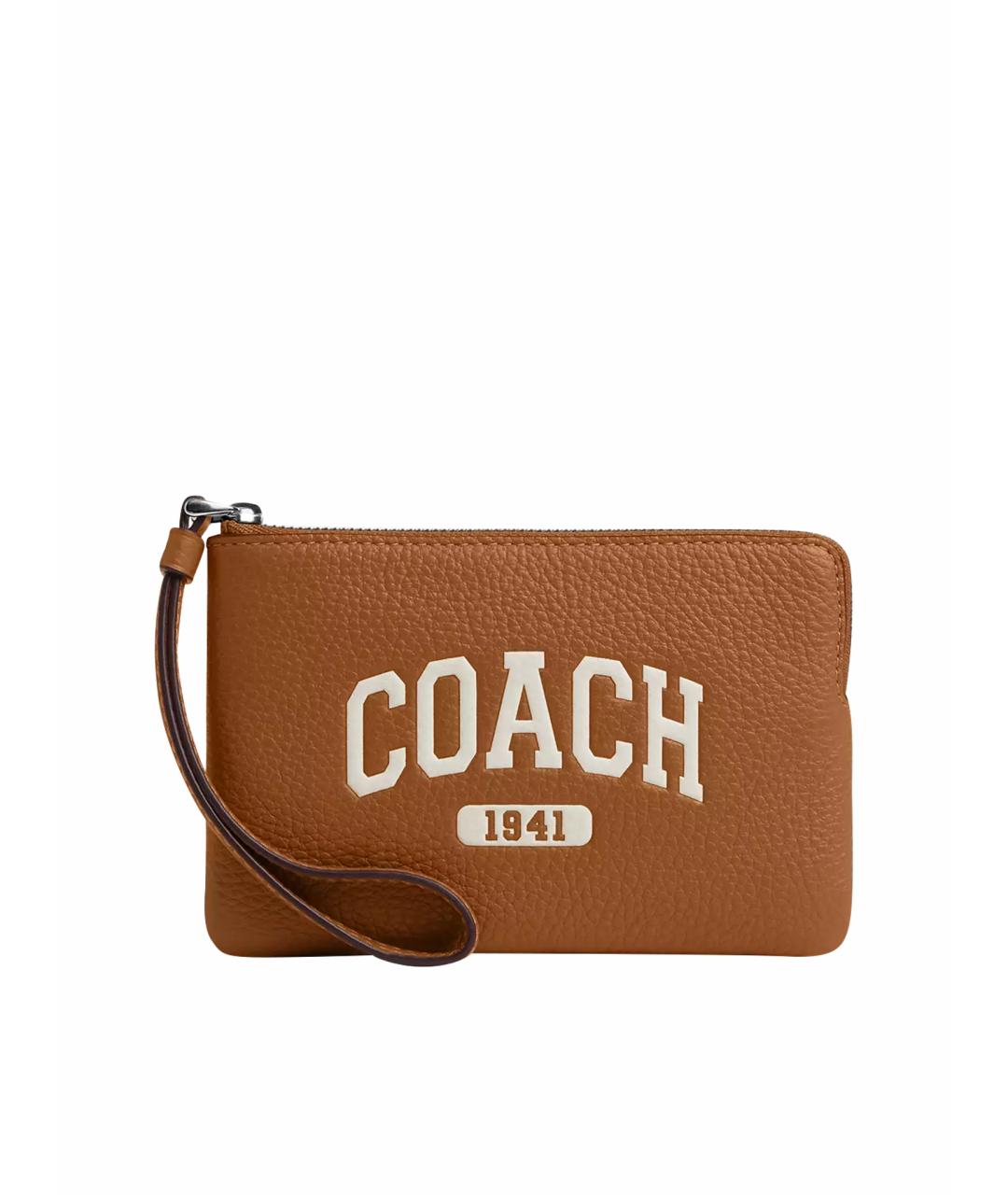 COACH Коричневый кожаный кошелек, фото 1