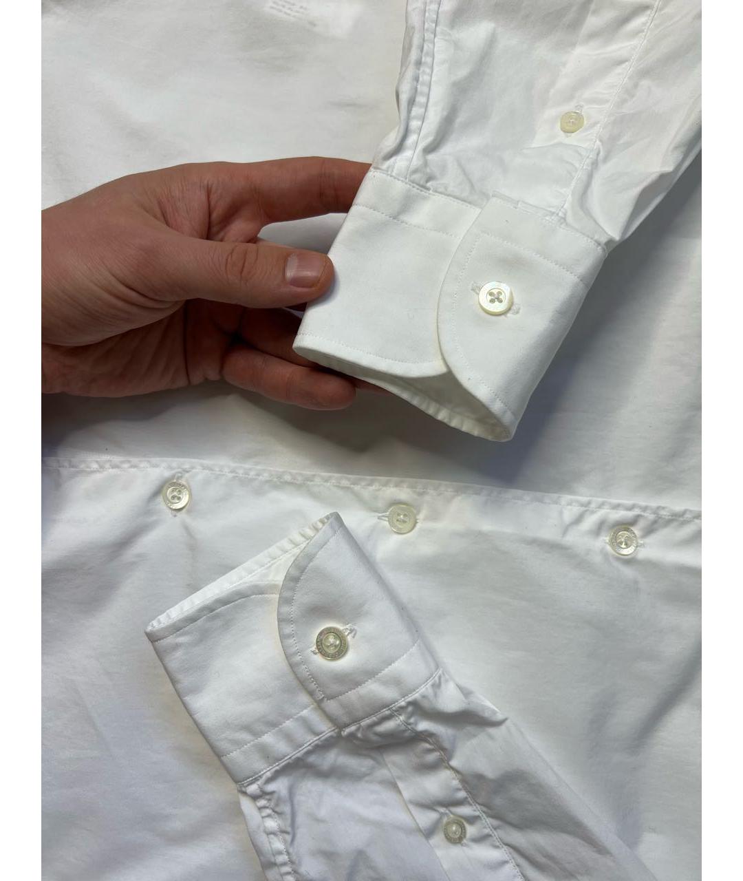 CORNELIANI Белая хлопковая классическая рубашка, фото 7