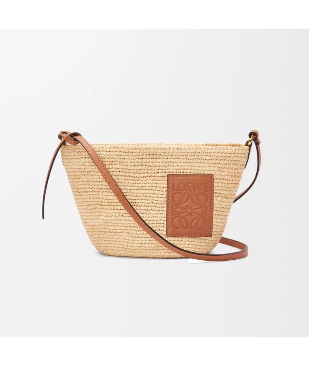 LOEWE Бежевая сумка через плечо, фото 6