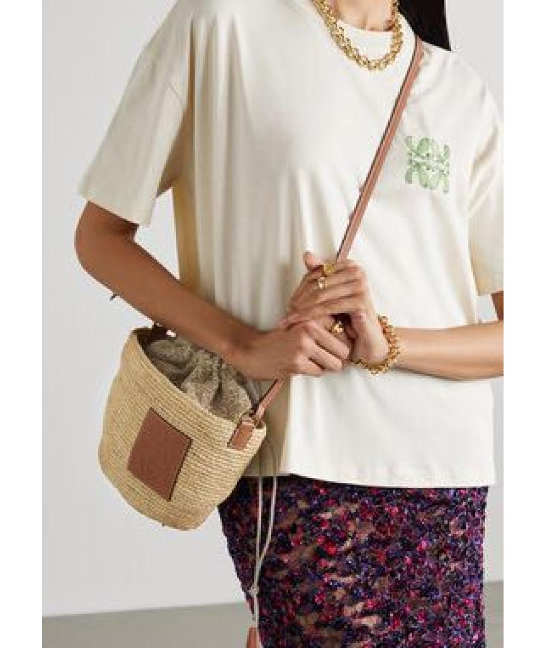 LOEWE Бежевая сумка через плечо, фото 5