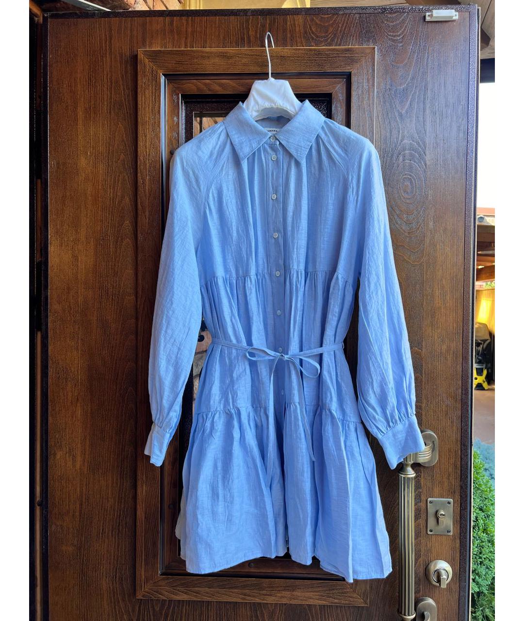 SANDRO Голубое платье, фото 7