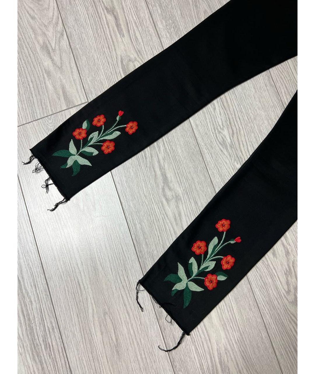 GUCCI Черные хлопко-эластановые джинсы слим, фото 4