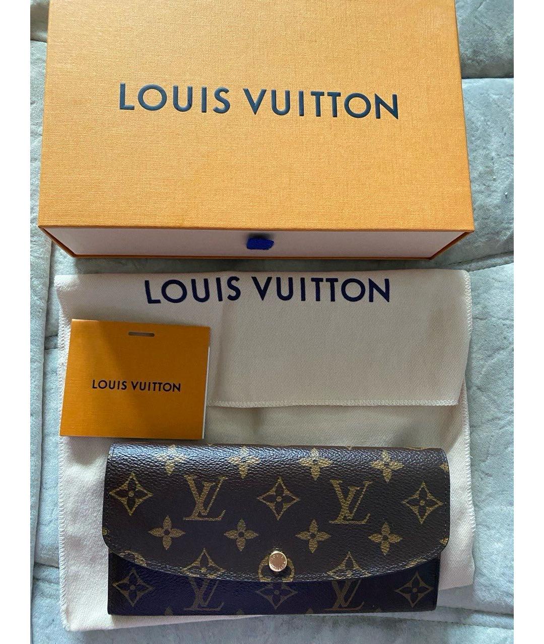 LOUIS VUITTON PRE-OWNED Коричневый кошелек, фото 2