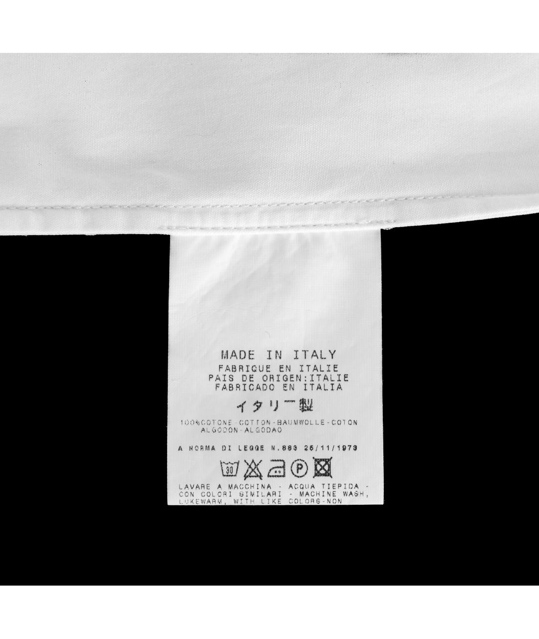 GIANFRANCO FERRE Белая хлопковая рубашка, фото 8