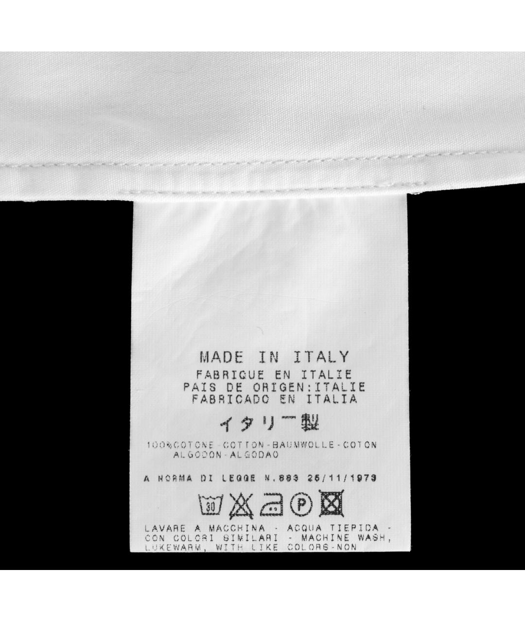 GIANFRANCO FERRE Белая хлопковая рубашка, фото 6