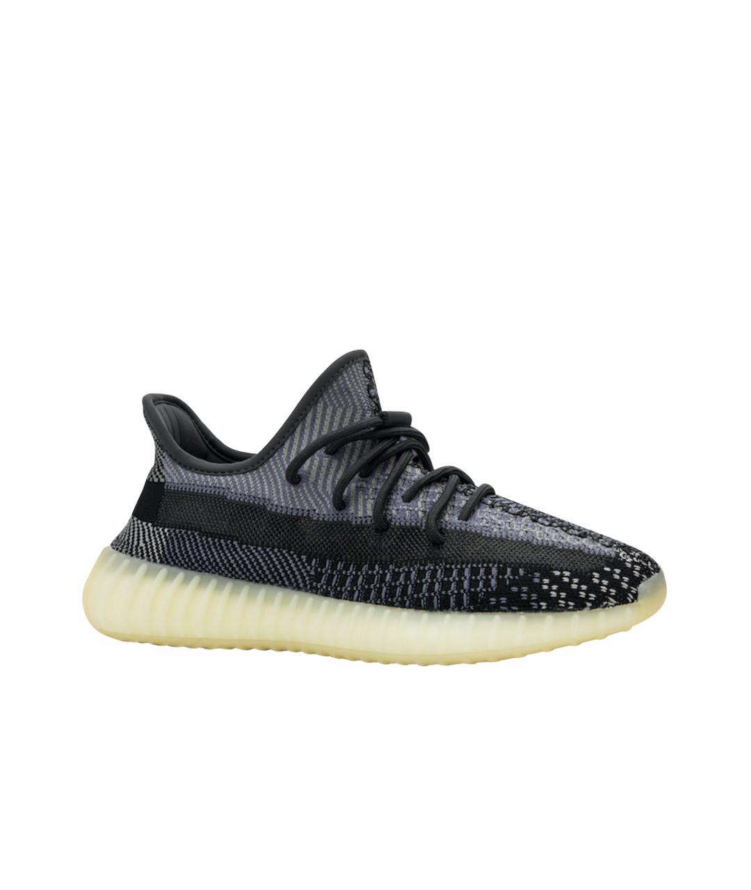 ADIDAS YEEZY Фиолетовые текстильные кроссовки, фото 1