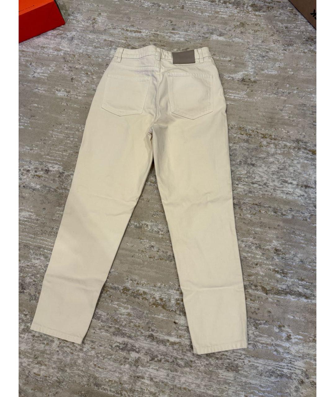 12 STOREEZ Бежевые хлопковые прямые джинсы, фото 2