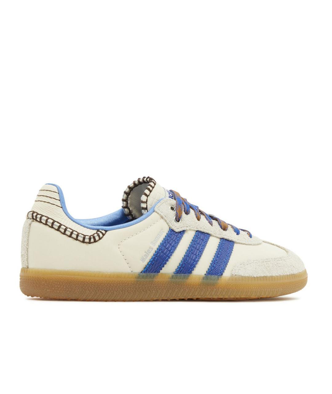 ADIDAS Бежевые кожаные кеды, фото 3