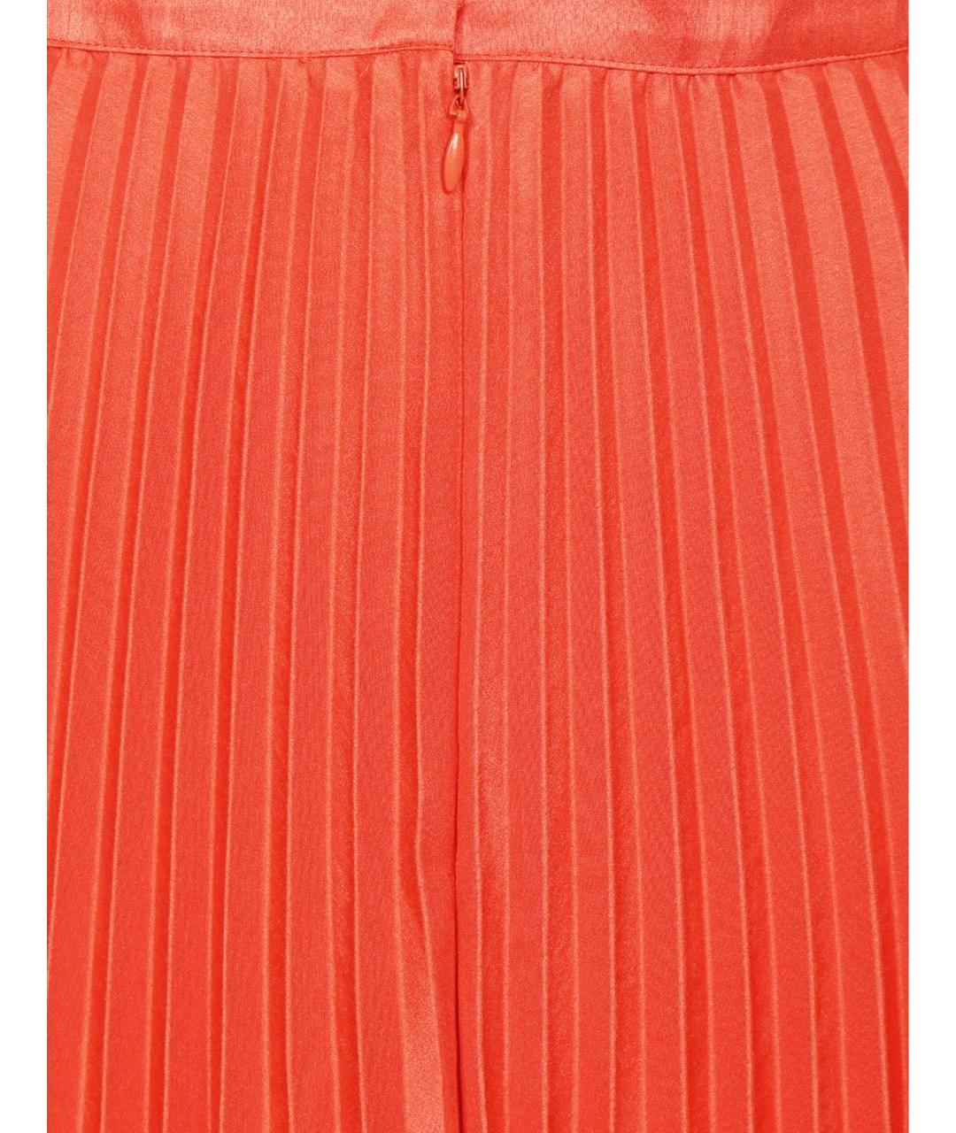 MAX&CO Оранжевая полиэстеровая юбка миди, фото 2