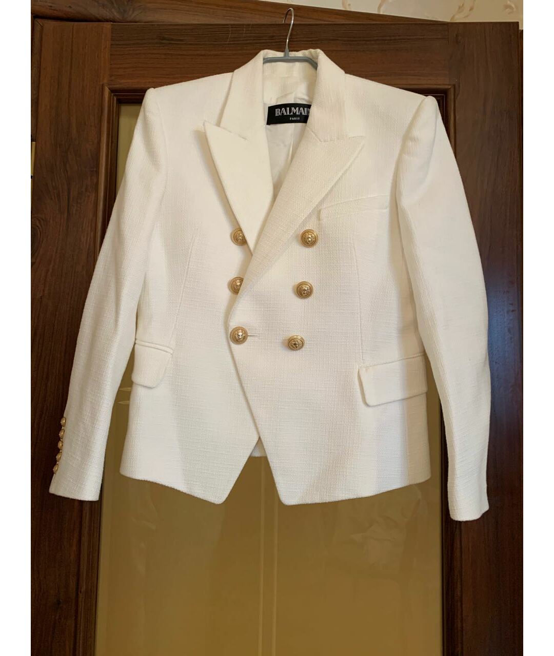 BALMAIN Белый хлопковый жакет/пиджак, фото 5
