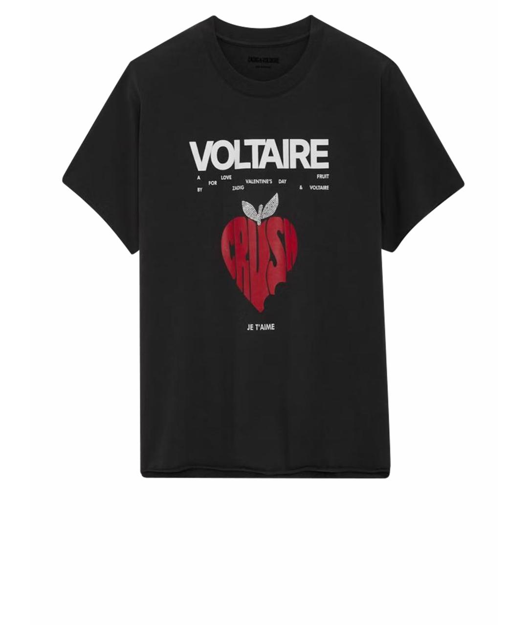 ZADIG & VOLTAIRE Черная хлопковая футболка, фото 1